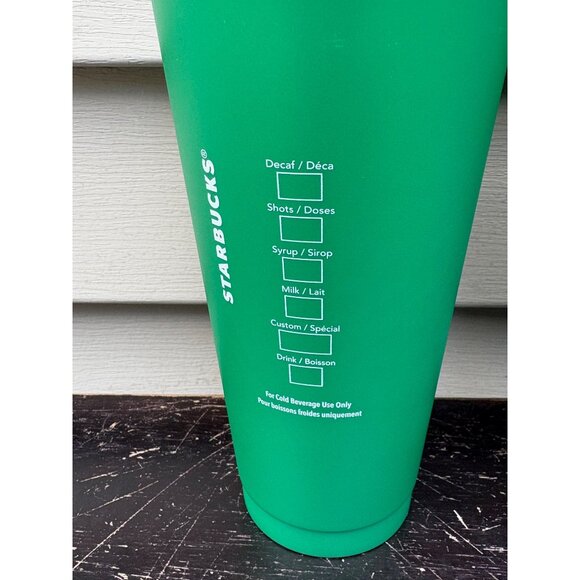 Starbucks Holiday 2021Reusable Plastic Cold Cups Set Of 2 Green & Blue Christmas - Picture 6 of 8